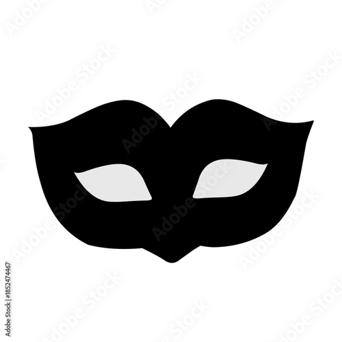 Superhero mask silhouette vector