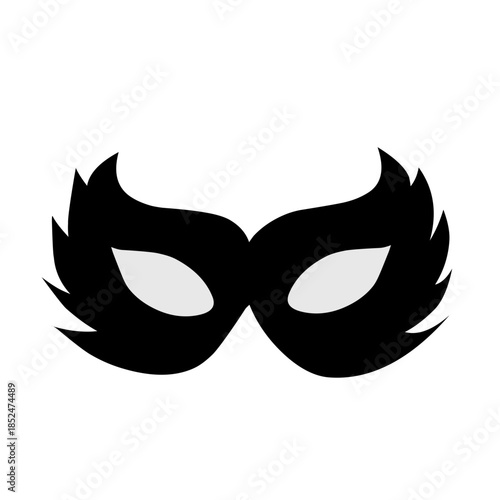 Superhero mask silhouette vector