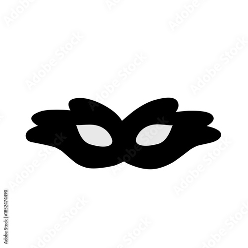Superhero mask silhouette vector