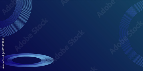 Circles Lines round frame, dynamic vector AI Technology science music concept lines.