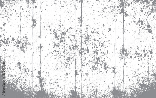 Grunge Overlay Effect with Scratch and Dust on Black Background Retro Noisy Grain Texture.