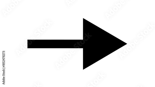 Black Arrow Pointing Right Direction Symbol.
