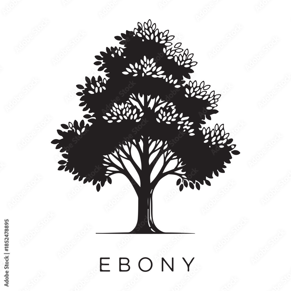 Obraz premium EBONY Tree Silhouettes 