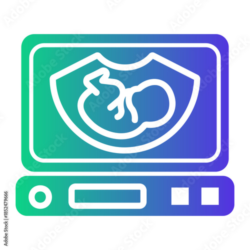 medical examination Gradient icon