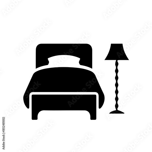 Cozy Bedroom Furniture Icon