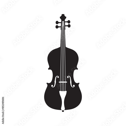 Violin Silhouette – Classical Music and String Instrument Art