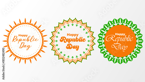 Indian flag concept Republic Day trio colors Freedom background