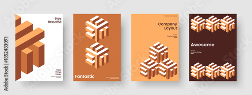 Isolated Report Template. Abstract Brochure Design. Creative Book Cover Layout. Flyer. Poster. Background. Business Presentation. Banner. Journal. Portfolio. Handbill. Notebook. Advertising