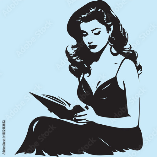 in up girl. Party invitation. Birthday greeting card.