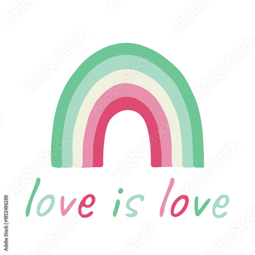 Colorful rainbow shape Abrosexual pride flag Happy pride day LGBTQIA community Pride Month Vector hand drawn doodle for posters, stickers, logo, cards