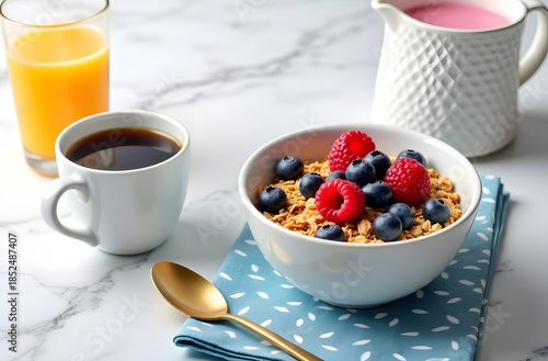muesli with berries