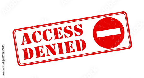 Red access denied stamp