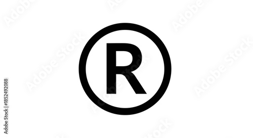 Registered trademark symbol in black
