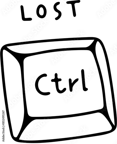 Lost Control Concept Icon Representing Lack of Command or Freedom of Expression