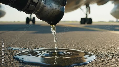 Fuel Leakage from Aircraft on Tarmac - A Critical Safety Concern.