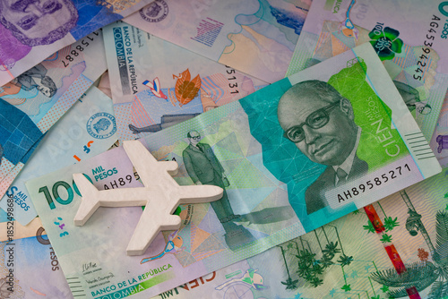 Airplane icon, business or vacation concept