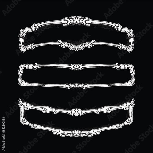 Elevate your brand with elegant ornamental border designs, perfect for luxury branding and packaging, adding a touch of sophistication and refinement.