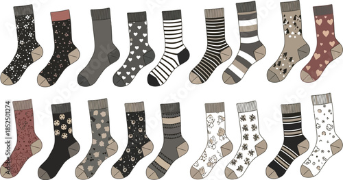 socks isolated on white background