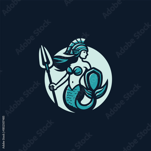Mermaid Warrior Logo
