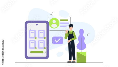 Smart Campus with Automated Library Returns. Flat Vector Business Illustration