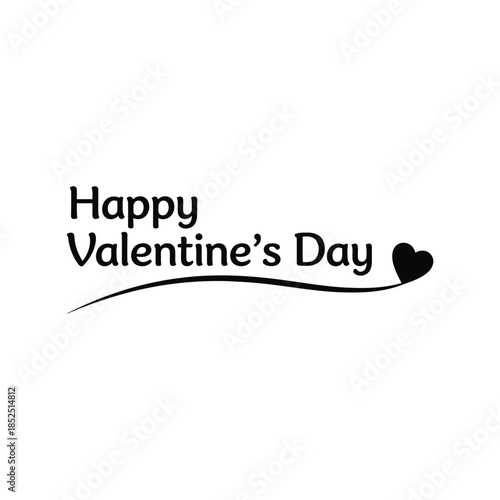 Creative Valentine's Day Typography with Heart Design