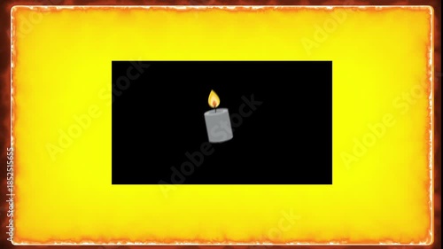 Candlelight Serenity: A lone candle, radiating a soft, warm glow against a backdrop of darkness, evokes feelings of peace and introspection. This image can also symbolizes hope and remembrance.