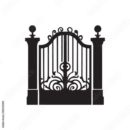 wrought iron gate
