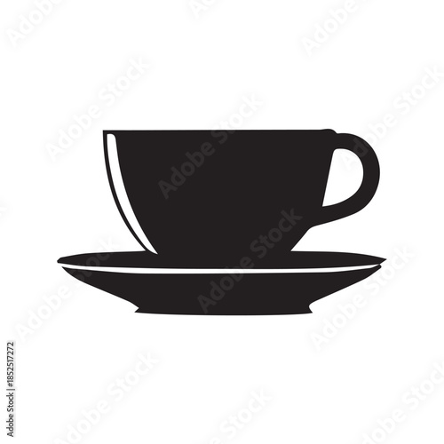 cup of tea on white background