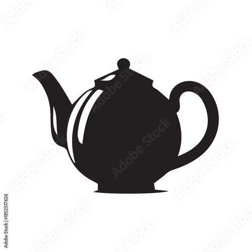 teapot on white background