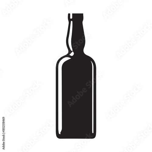 wine bottle vector illustration