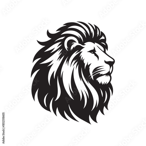 Wallpaper Mural lion head vector illustration Torontodigital.ca