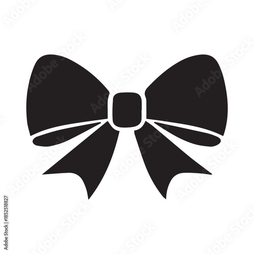 vector illustration of a bow