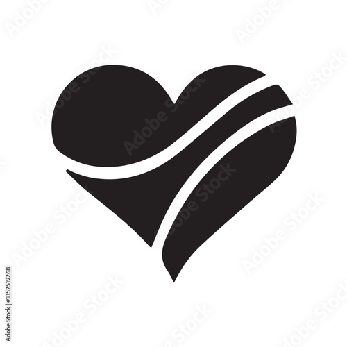 vector heart design on white background