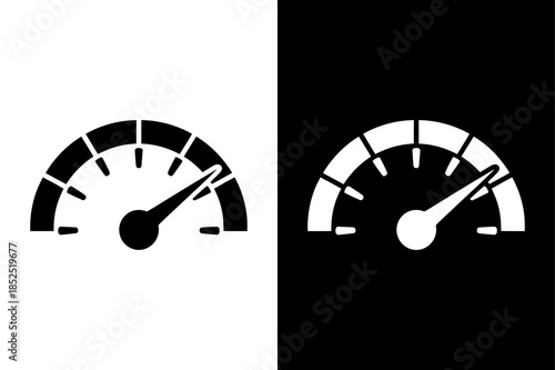 Speedometer Icon Vector Illustration. Performance and Internet Speed Symbol