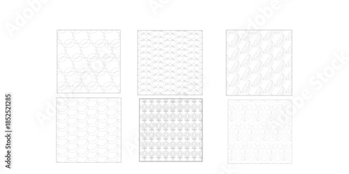 Architectural blueprint of three distinct wall structures