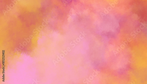 Warm Pastel Watercolor Cloud Abstract Background