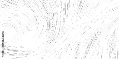 Black and white abstract swirling lines and dots texture background