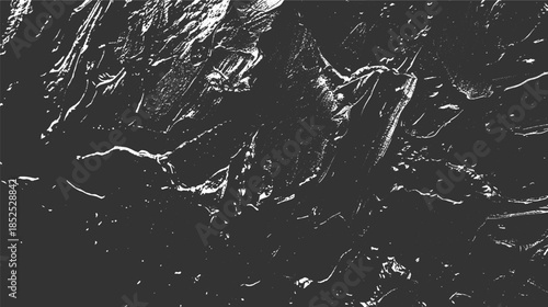 Dark gray background with irregular white textured lines and splotches abstract grunge distressed