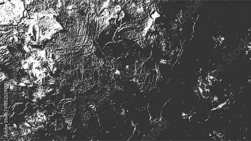 Black and white textured abstract background with rough surface and irregular patterns grunge