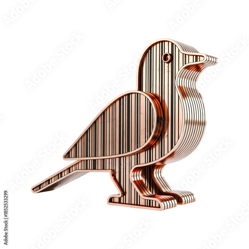 Metal Bird Sculpture Decoration