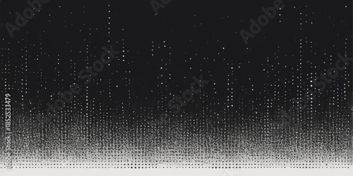 A dark grunge wallpaper design featuring raindrops on the window with blue digital light and gray metal texture