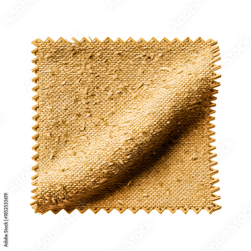 Natural Fiber Textured Fabric Swatch