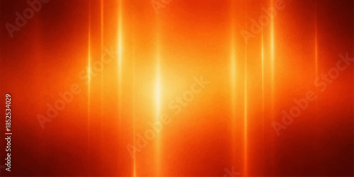 Abstract orange and red background with rays of bright light and glowing energy creates a hot fire explosion design with a sun shine texture and motion