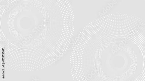 Abstract white glowing geometric lines on gray modern background. Modern shiny blue circle lines pattern. Futuristic technology concept. Suit for cover, poster, eps 10