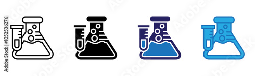 Laboratory Icon Multi Style Vector Illustration