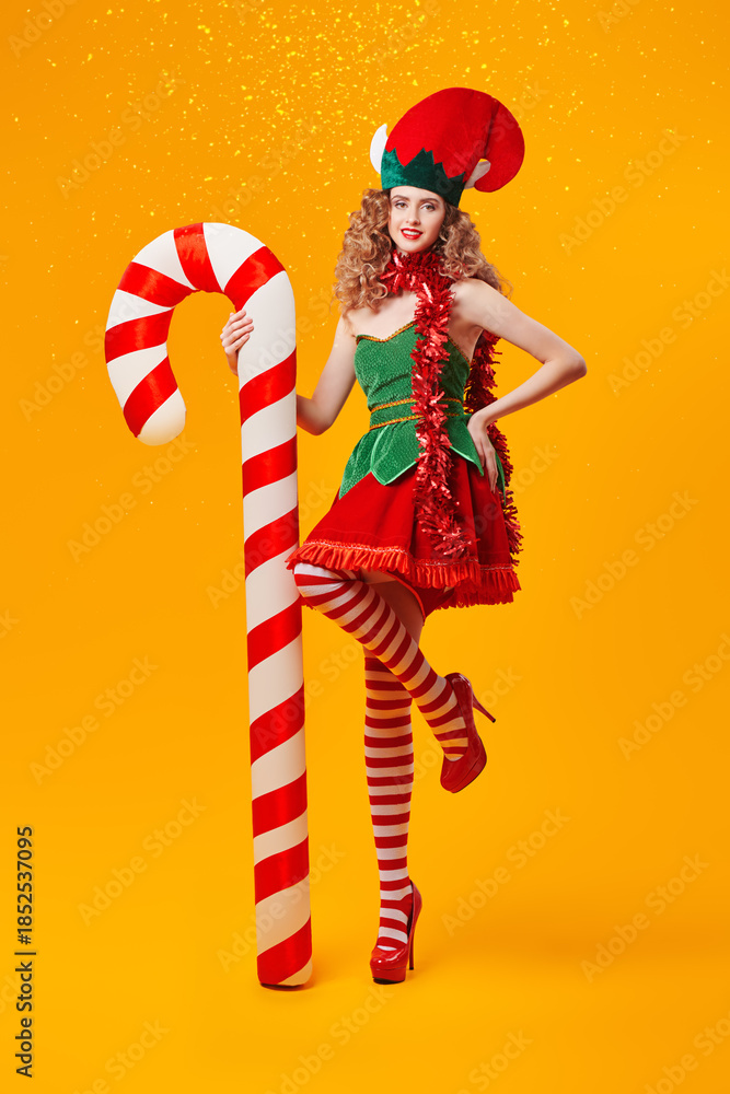 Obraz premium Candy Cane Fantasy Elf