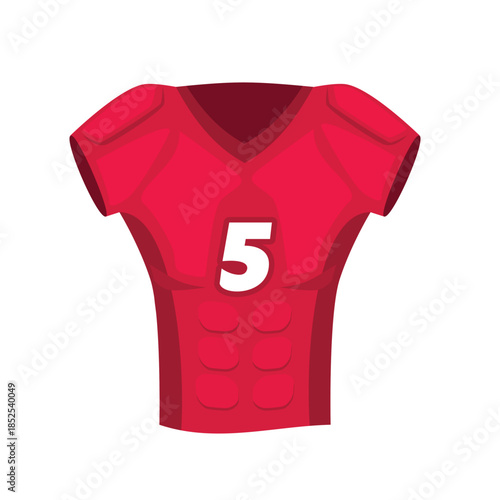 American football jersey uniform icon vector illustration, american football body armor vector, football protective gear icon, football clip art
