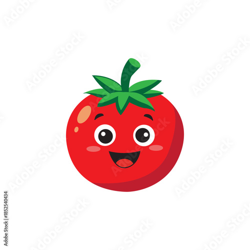 Cartoon tomato  vector illustration