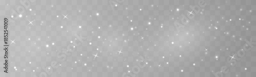 : White dust shimmer spreads lightly, forming a calm luminous effect. The subtle glow enhances purity and elegance. Ideal for abstract light compositions VECTOR