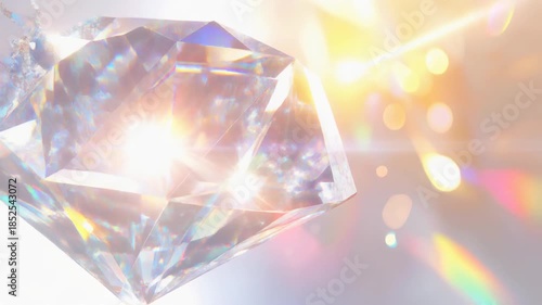 綺麗なクリスタルの背景テクスチャ　　金色